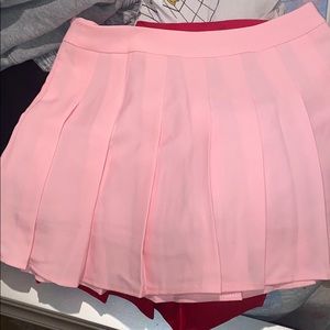Pink tennis skirt